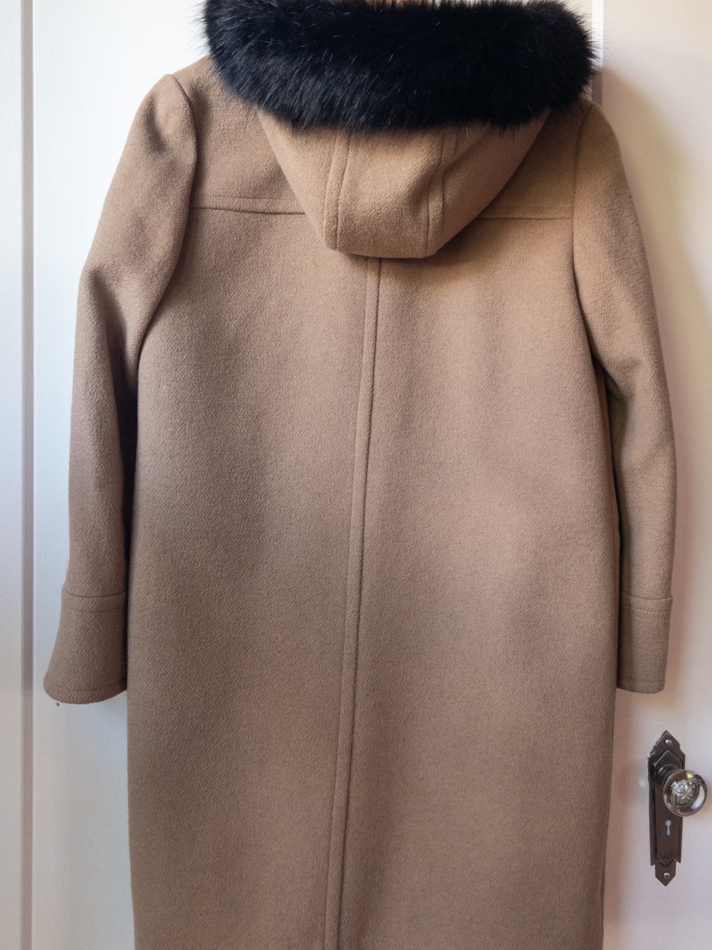 Boden Orme Duffle Coat with Faux-Fur Hood - Picture 4 of 8